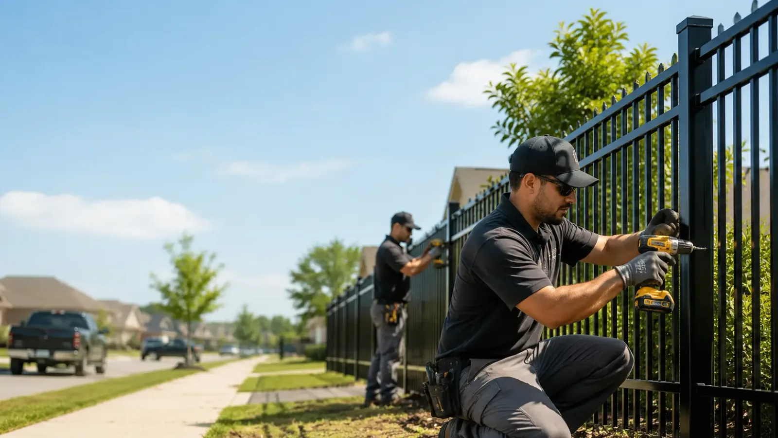 Metal Fence Installation in Lisbon, LA